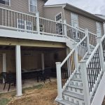 Deck and stairs installed by Emperor Fence LLC