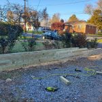 Retaining wall built by Emperor Fence LLC