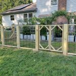 Wooden fence with gate