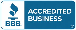 Seal issued by the Better Business Bureau reading: 