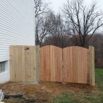 Wooden fence and gate built by Emperor Fence LLC