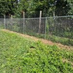 New chain link fence installed by Emperor Fence, LLC