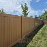Vinyl privacy fence installed by Emperor Fence LLC