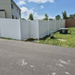 Vinyl privacy fence installed by Emperor Fence LLC